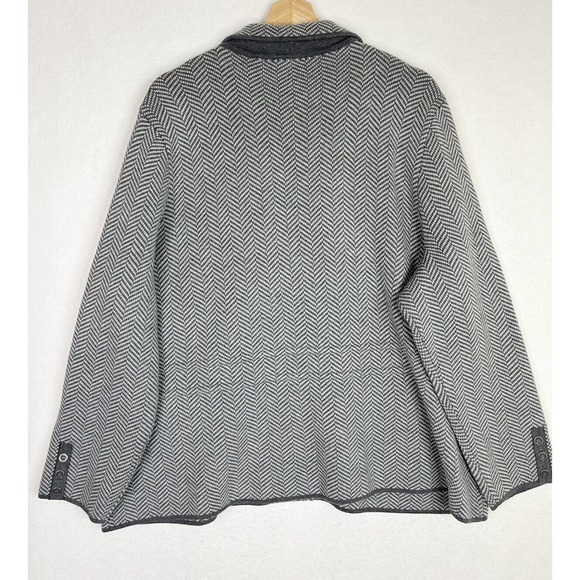 Talbots Plus Petite 3X Pure 100% Merino Wool Sweater Blazer Jacket - Picture 2 of 6